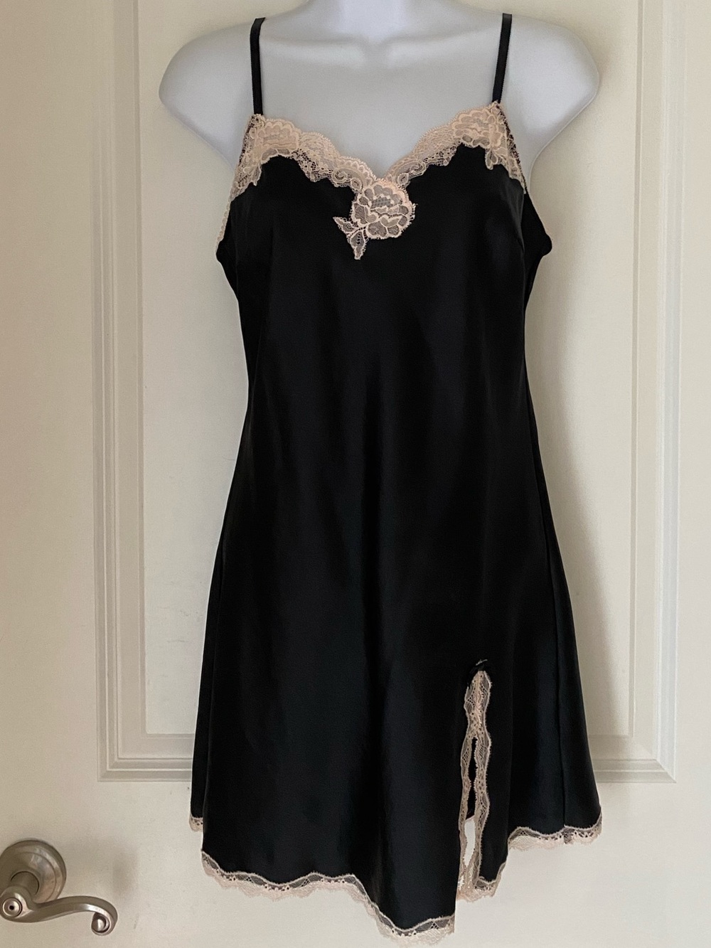 Y2K Victorias Secret Dainty Lace Trim Lingerie Mini Slip Dress Whimsygoth S